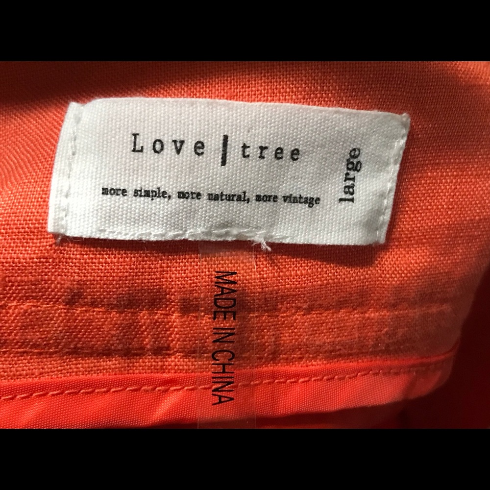 🔥Final Price🔥Love Tree linen mini skirt size L - Picture 5 of 8
